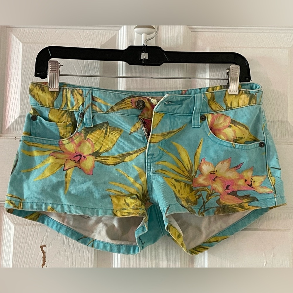 Ralph Lauren Denim & Supply Women's Size 26 Tropical Floral Jean Shorts 🩵🌺